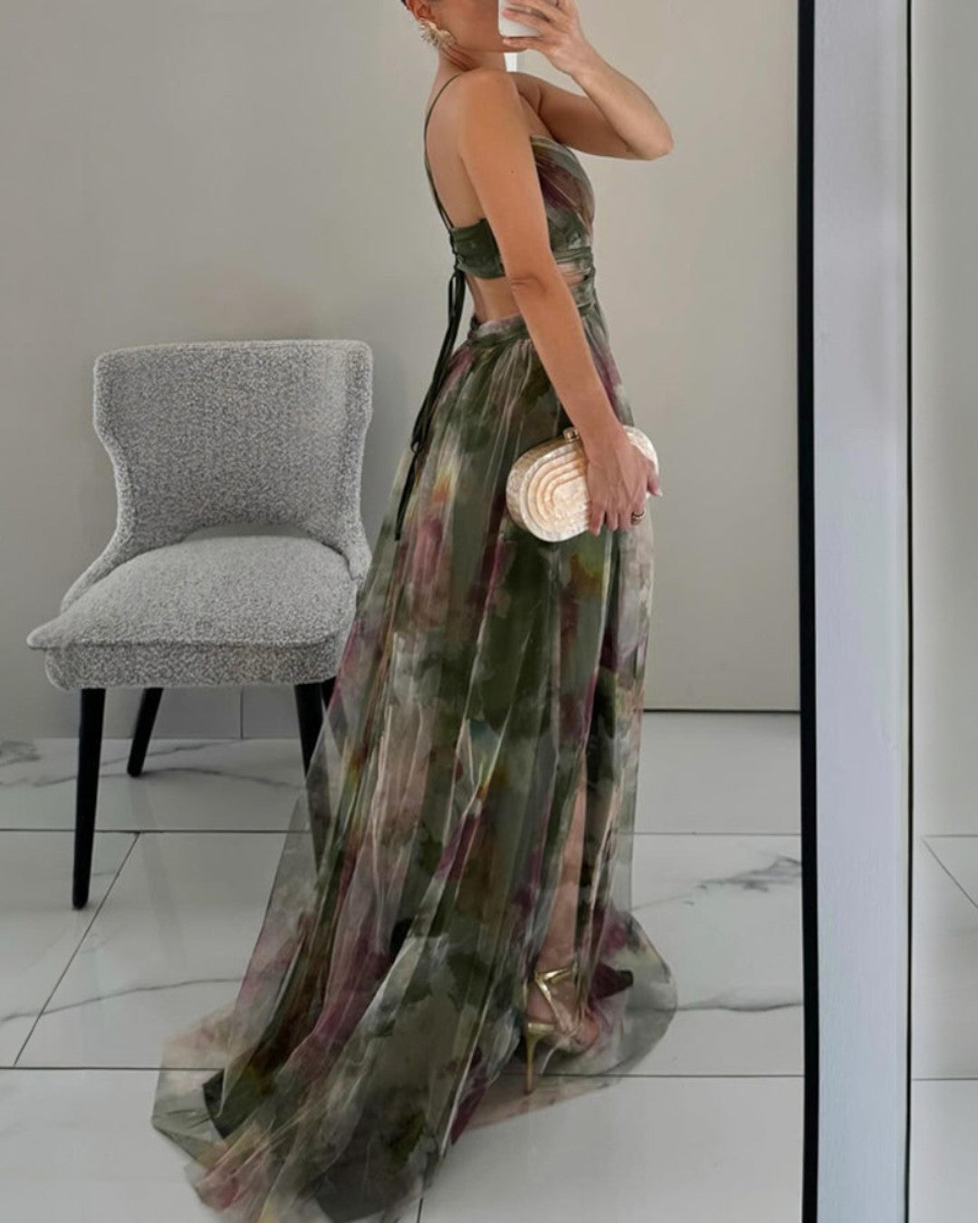 Giselle - Enchanting maxi dress with a floral print