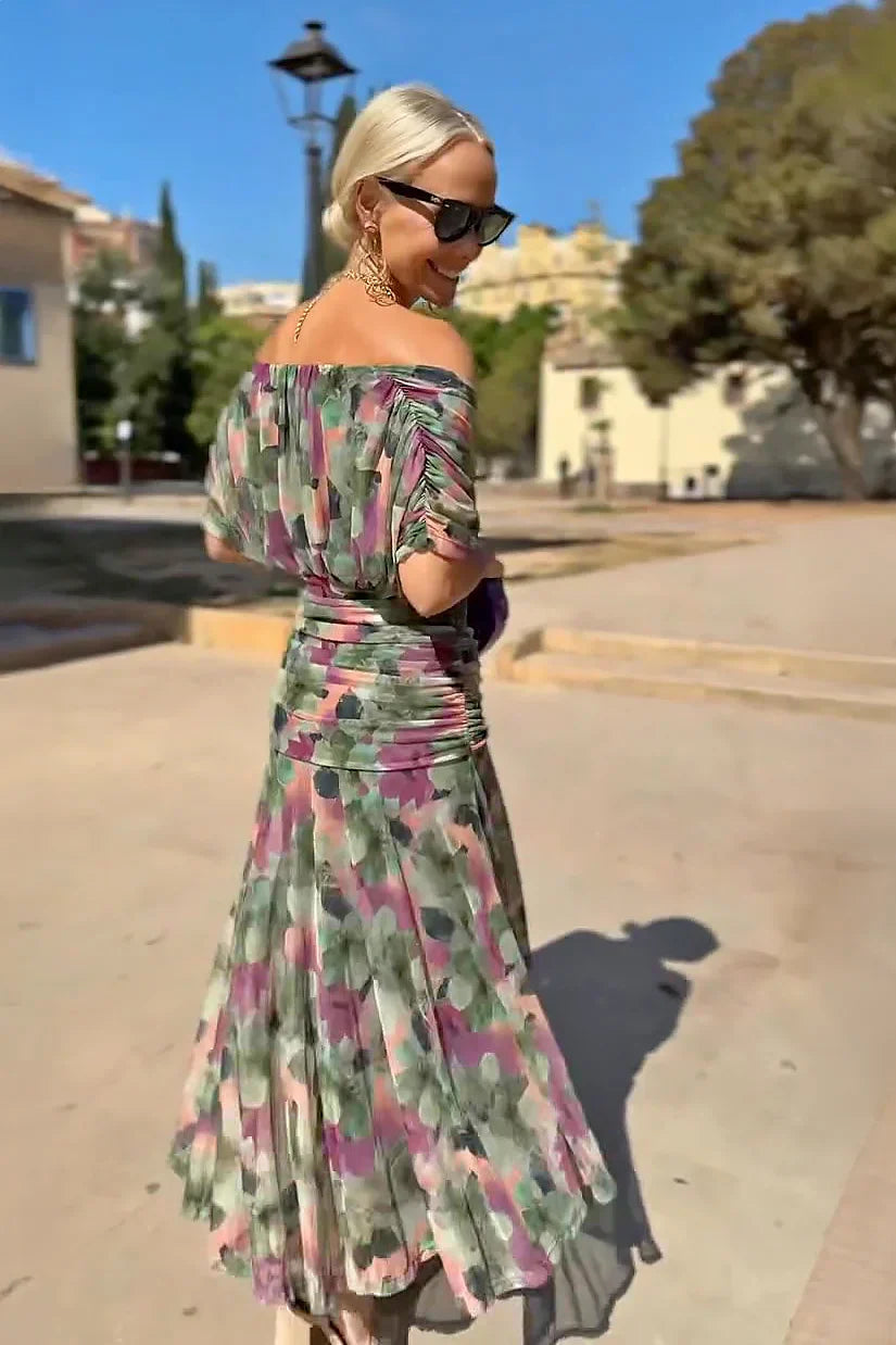 Louise | Elegant V-Neck Maxi Party Dress