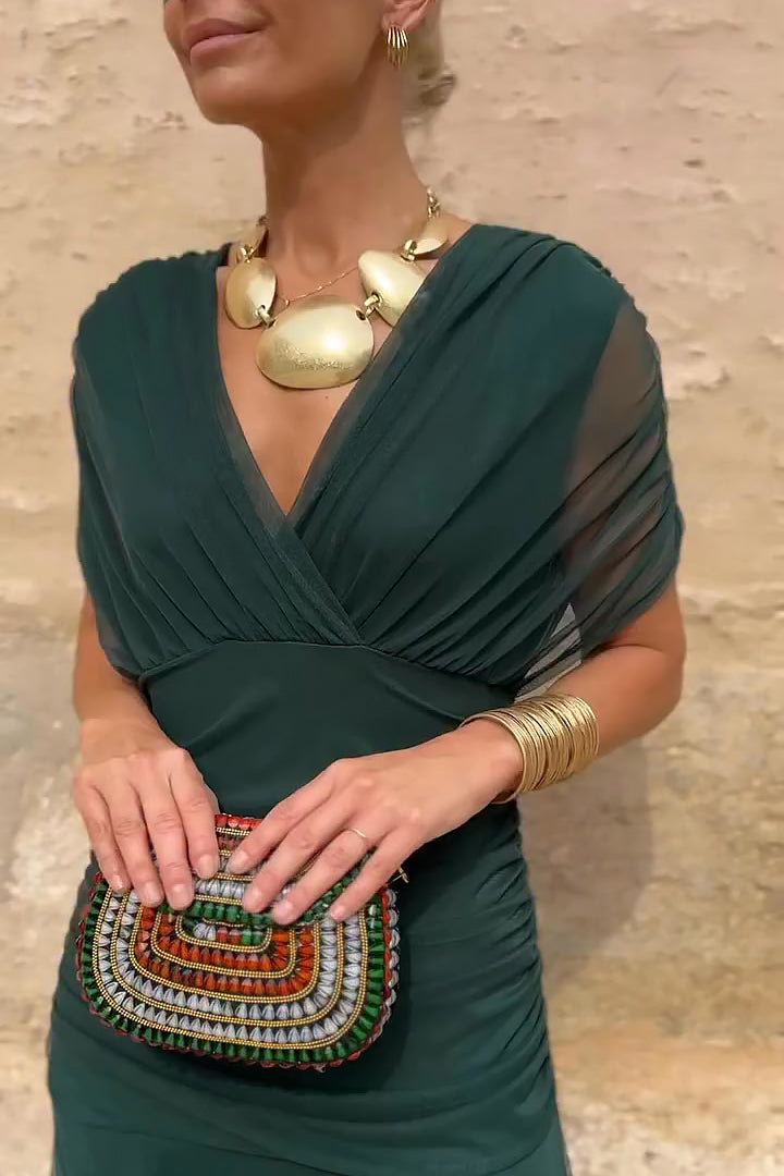 Louise | Elegant V-Neck Maxi Party Dress