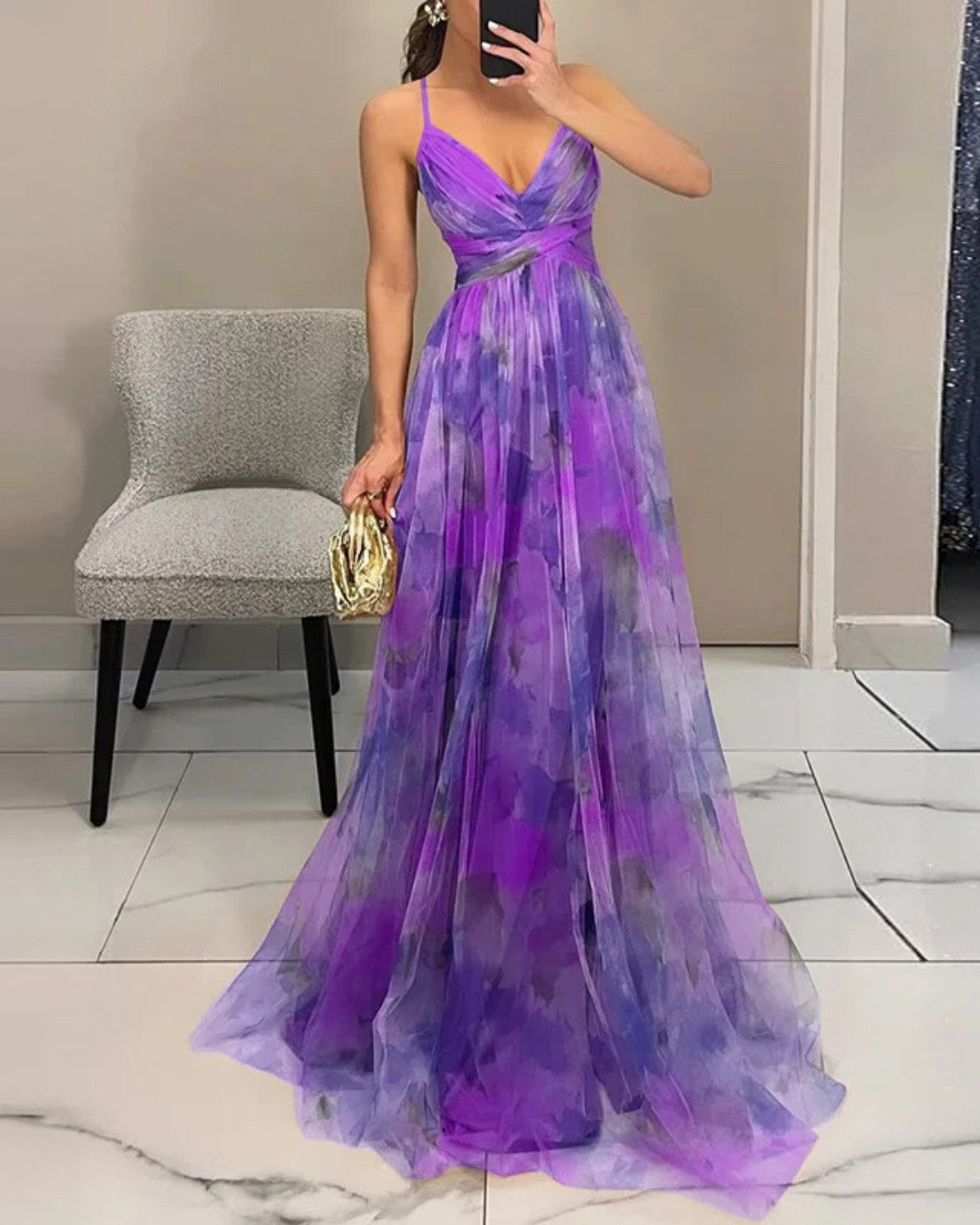 Giselle - Enchanting maxi dress with a floral print