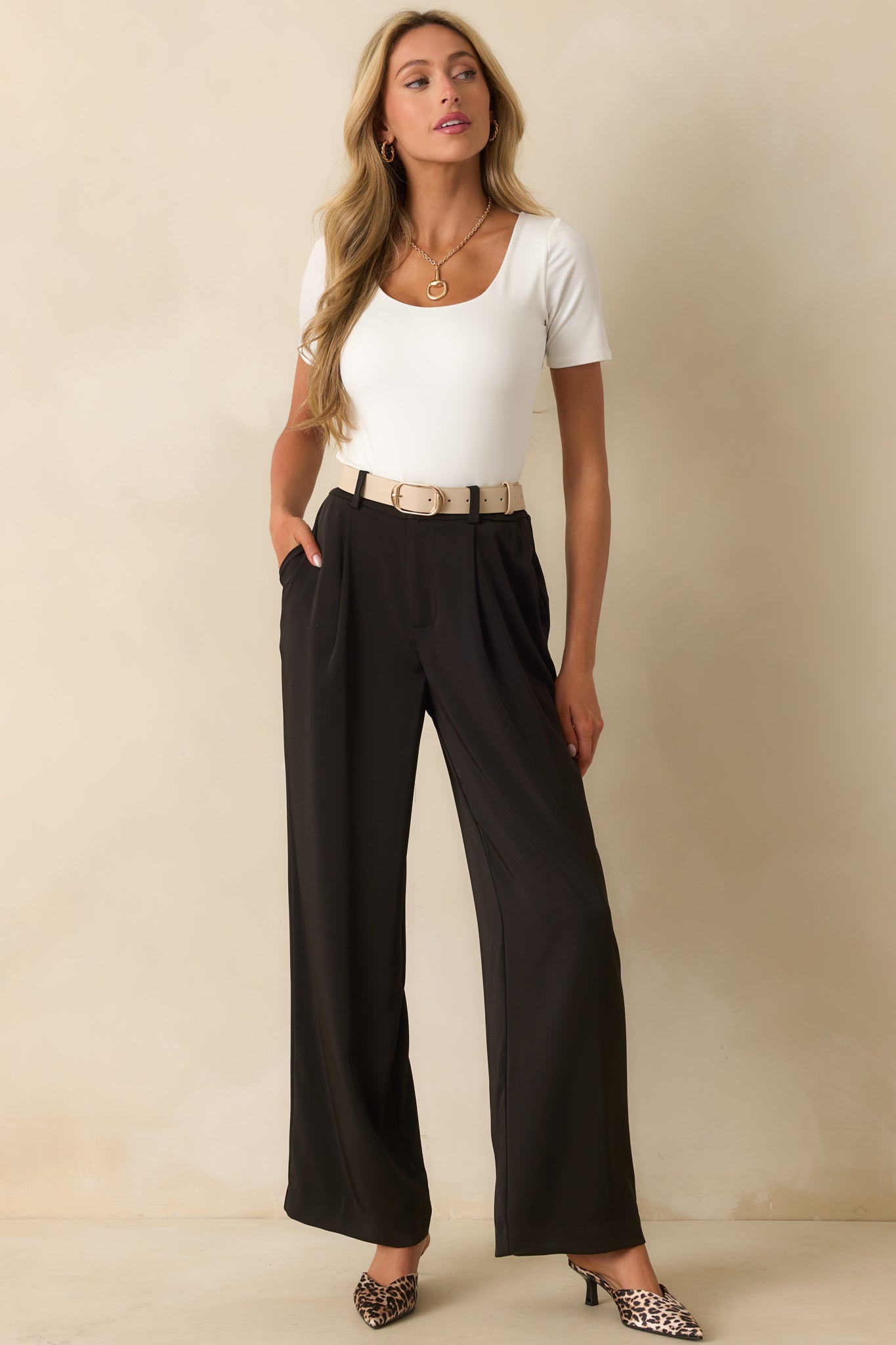 From Here On Out Ivory Short Sleeve Scoop Neck Bodysuit