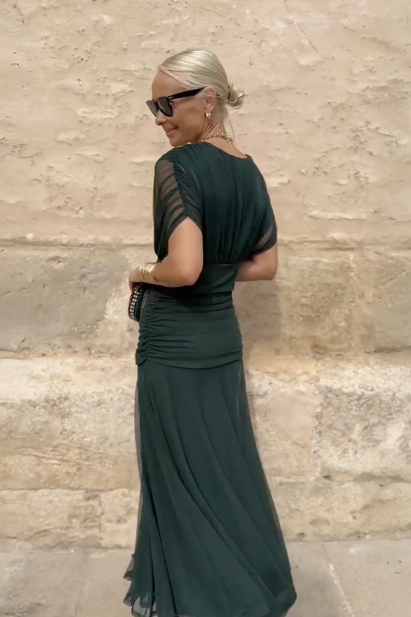 Louise | Elegant V-Neck Maxi Party Dress
