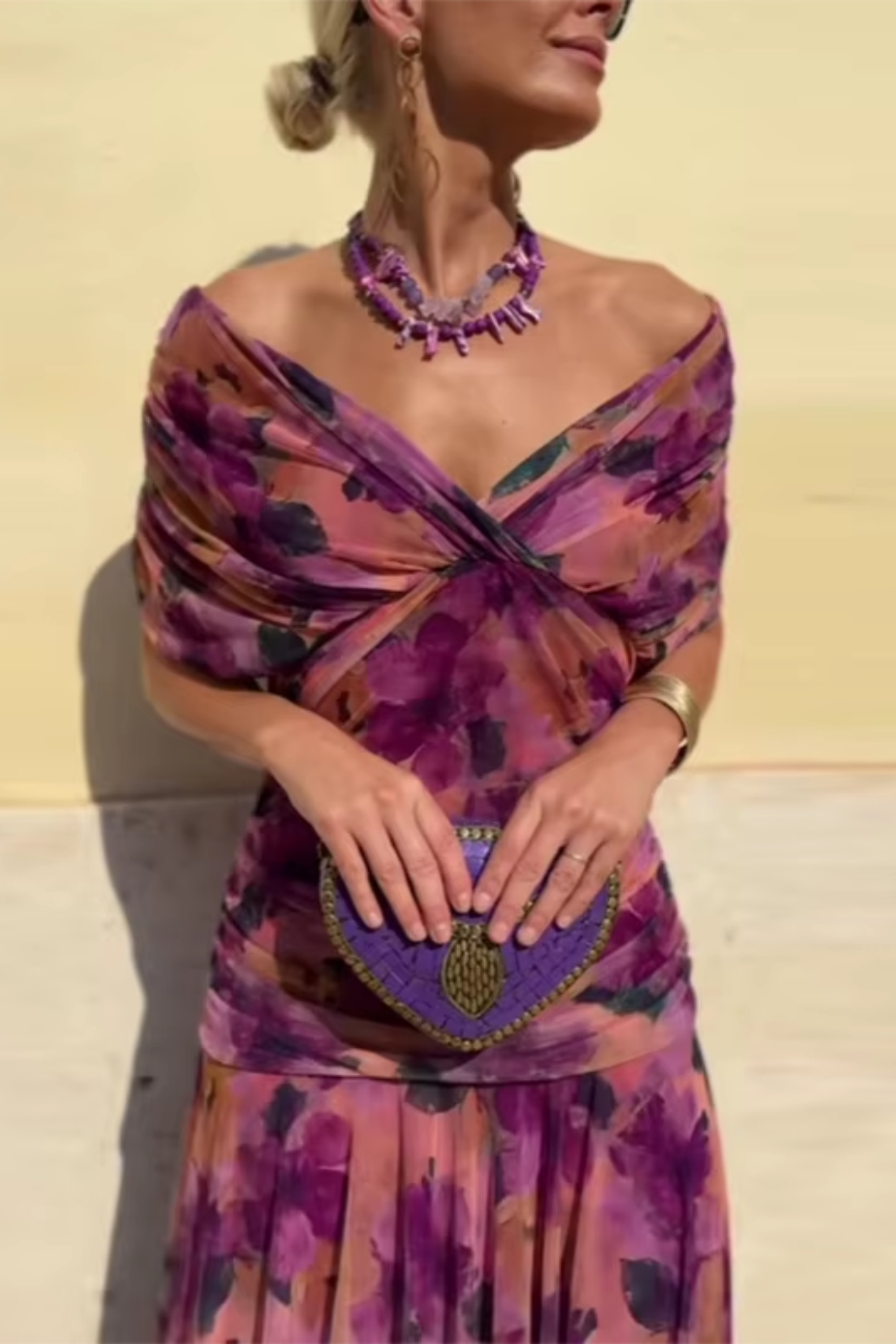Louise | Elegant V-Neck Maxi Party Dress