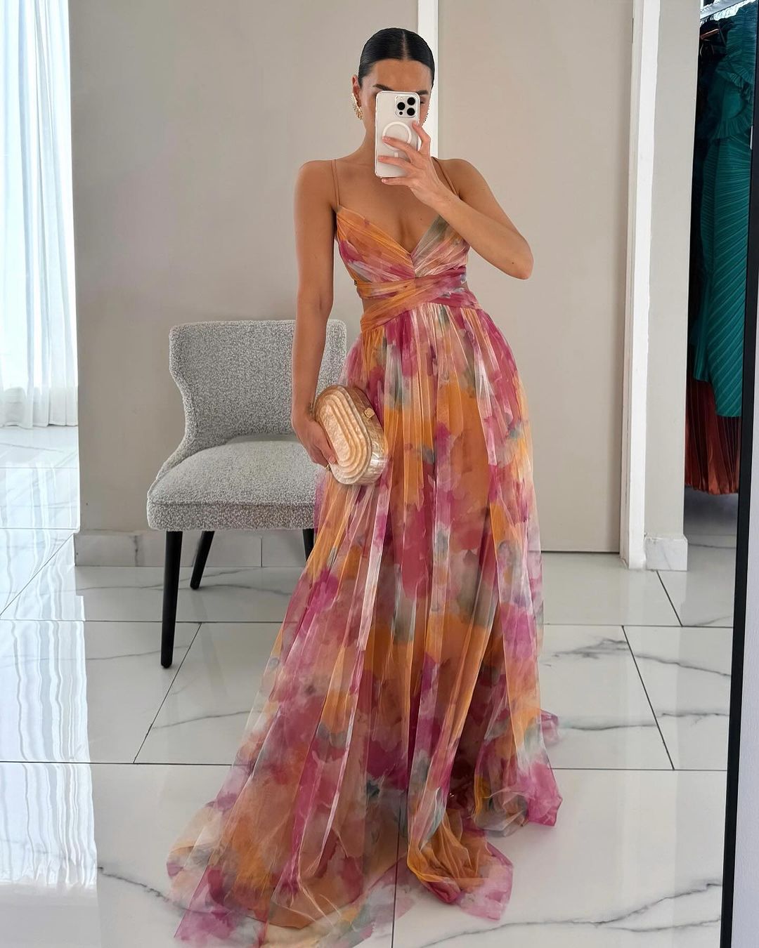 Giselle - Enchanting maxi dress with a floral print