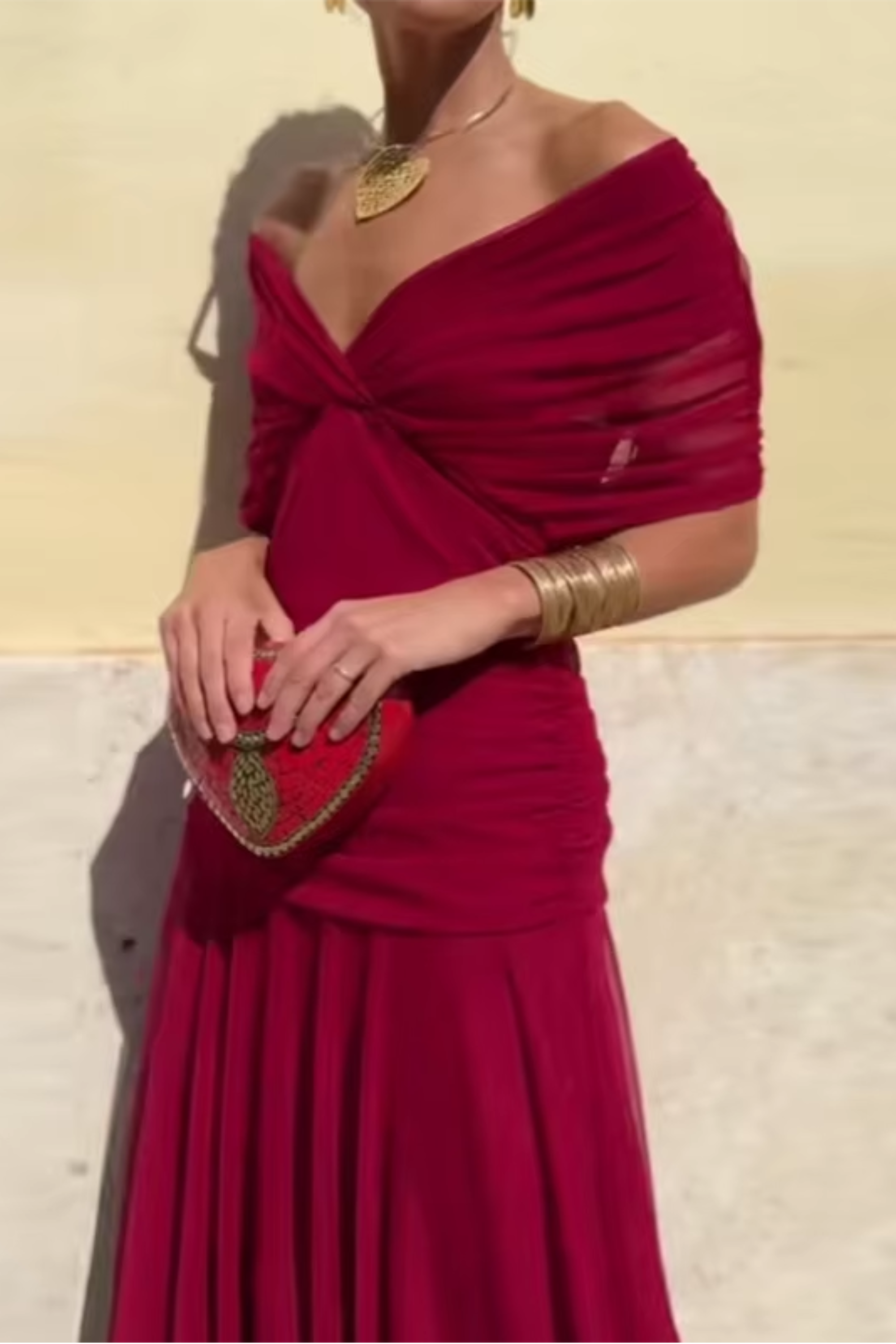 Louise | Elegant V-Neck Maxi Party Dress