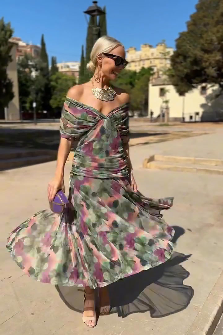 Louise | Elegant V-Neck Maxi Party Dress