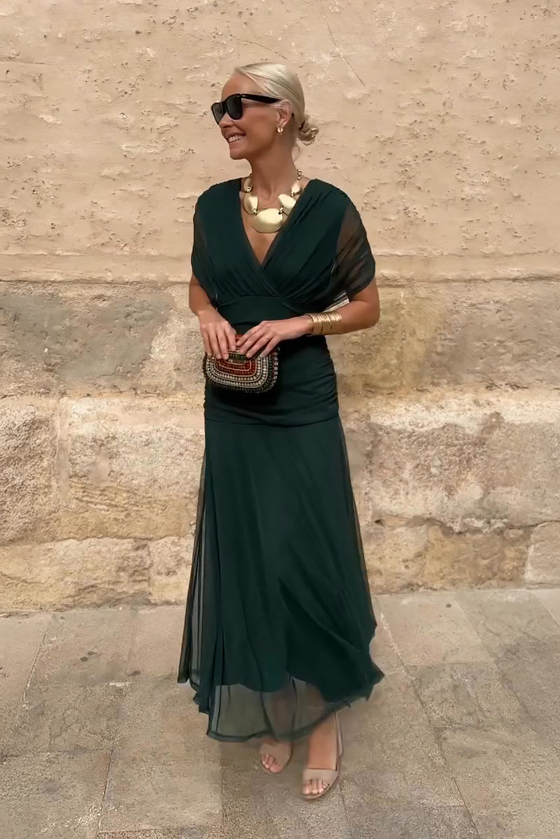Louise | Elegant V-Neck Maxi Party Dress