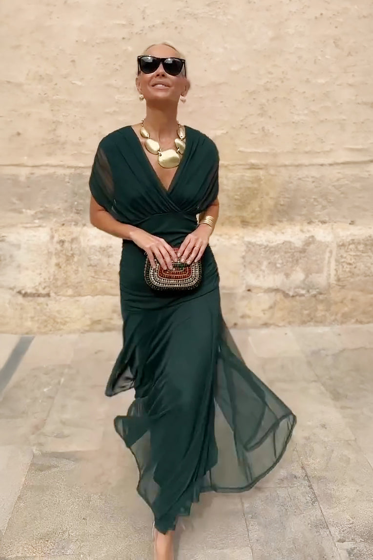 Louise | Elegant V-Neck Maxi Party Dress