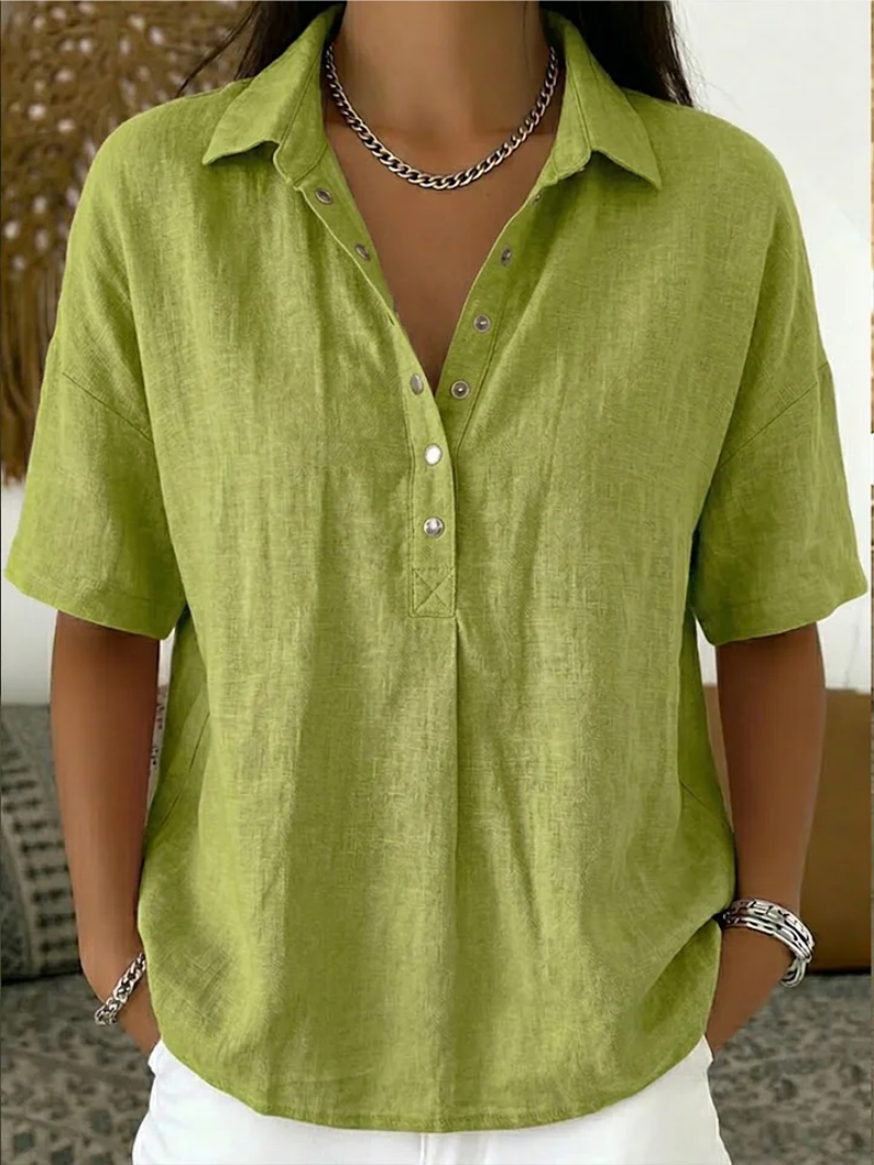 BECKY | Blouse with Collar and Button