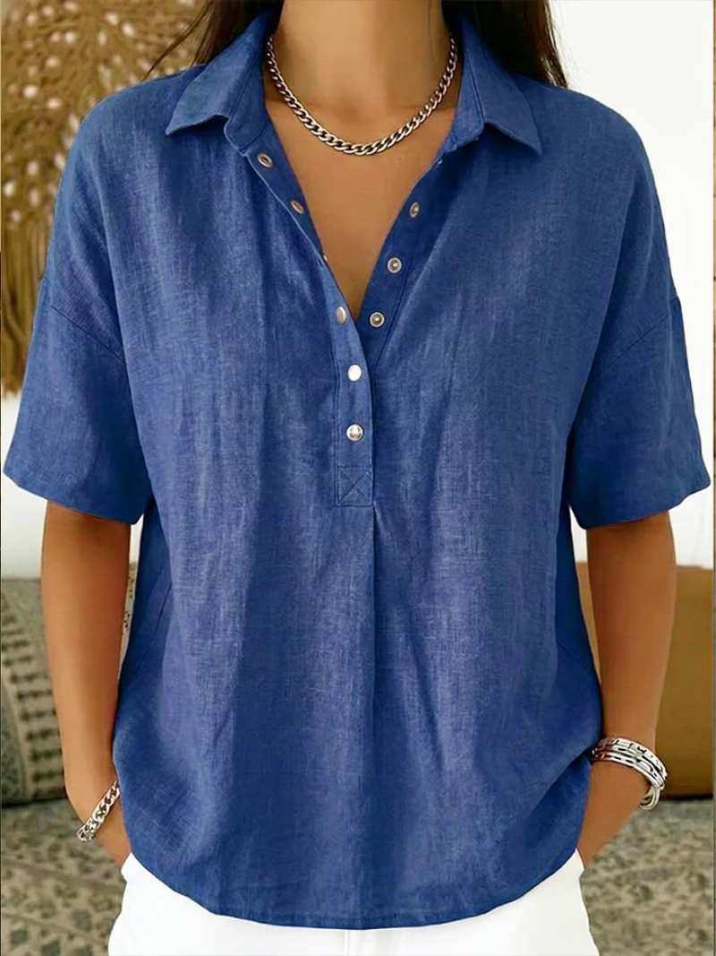 BECKY | Blouse with Collar and Button