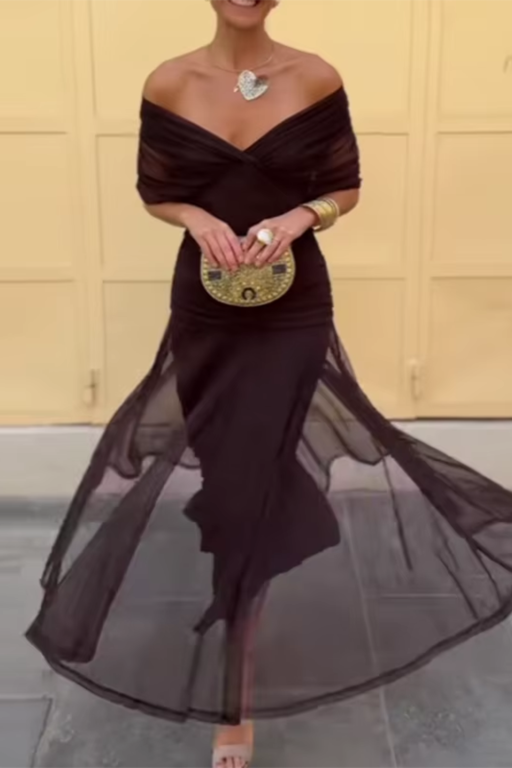 Louise | Elegant V-Neck Maxi Party Dress