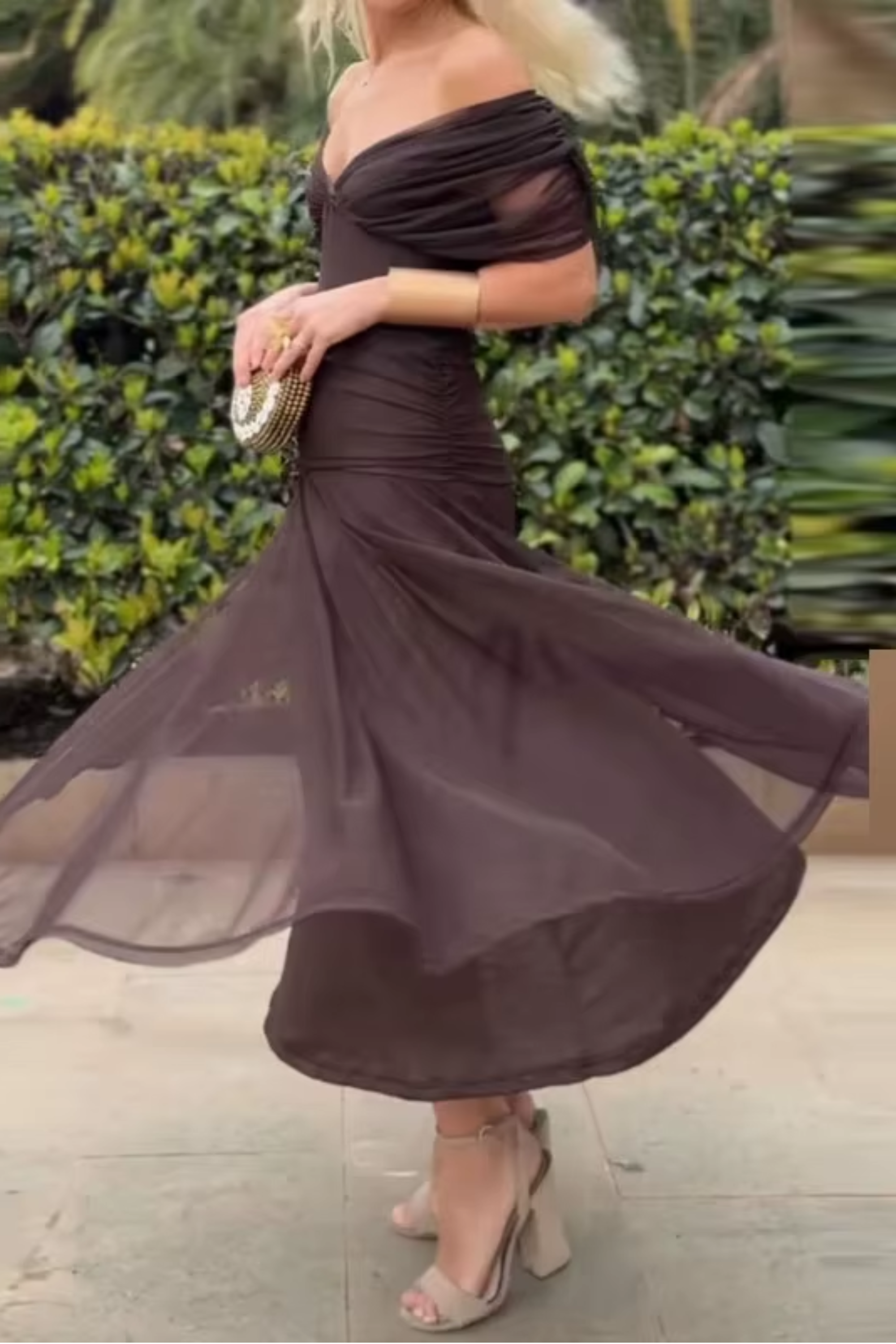 Louise | Elegant V-Neck Maxi Party Dress