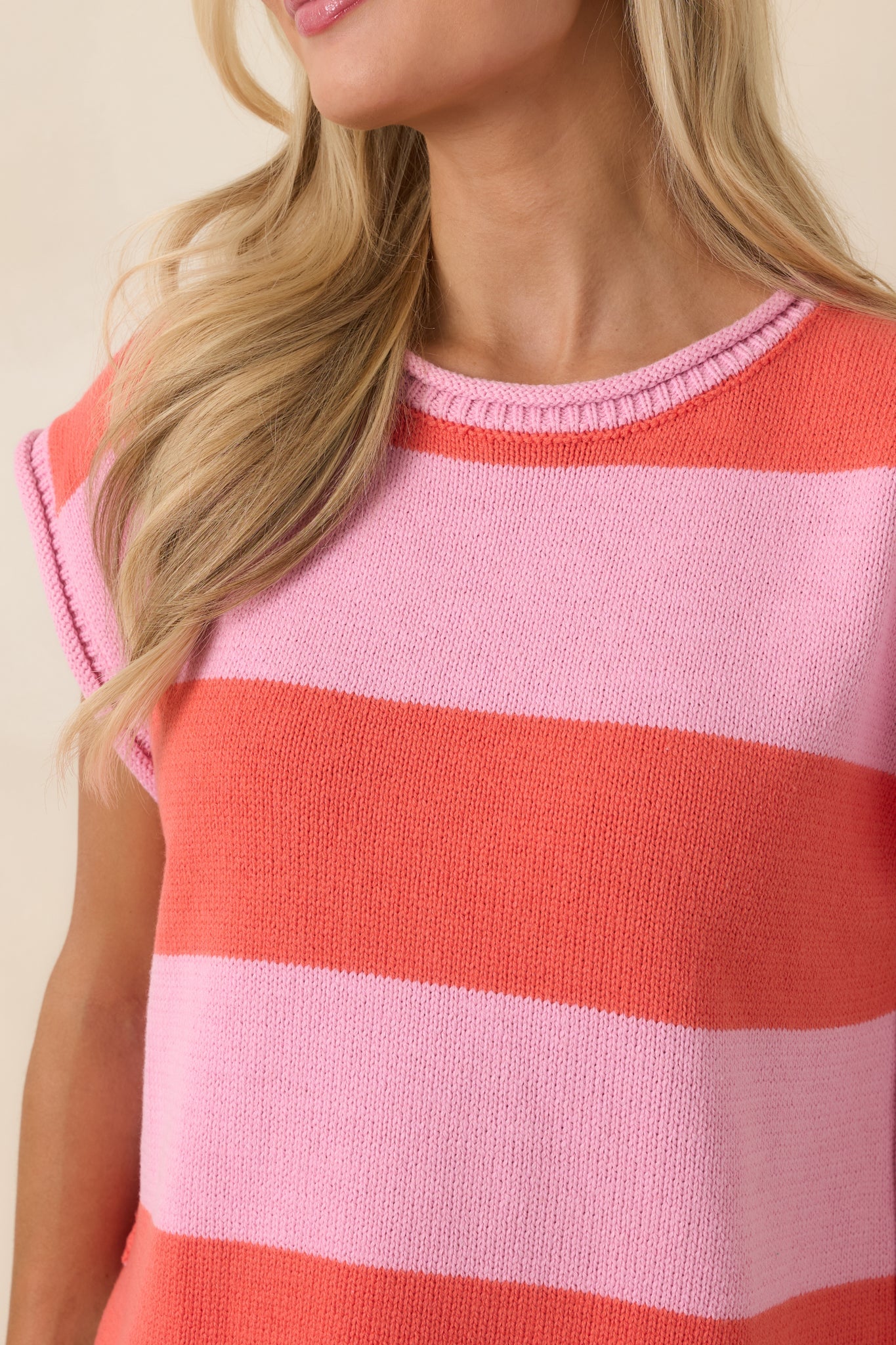 Lina | Striped Knit Top